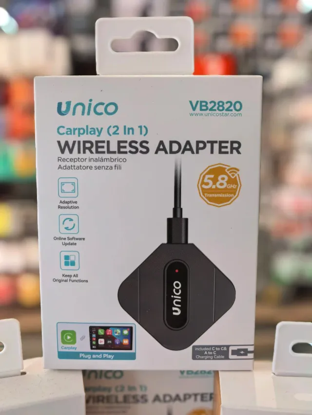 Adaptador Inalámbrico Unico CarPlay VB2820