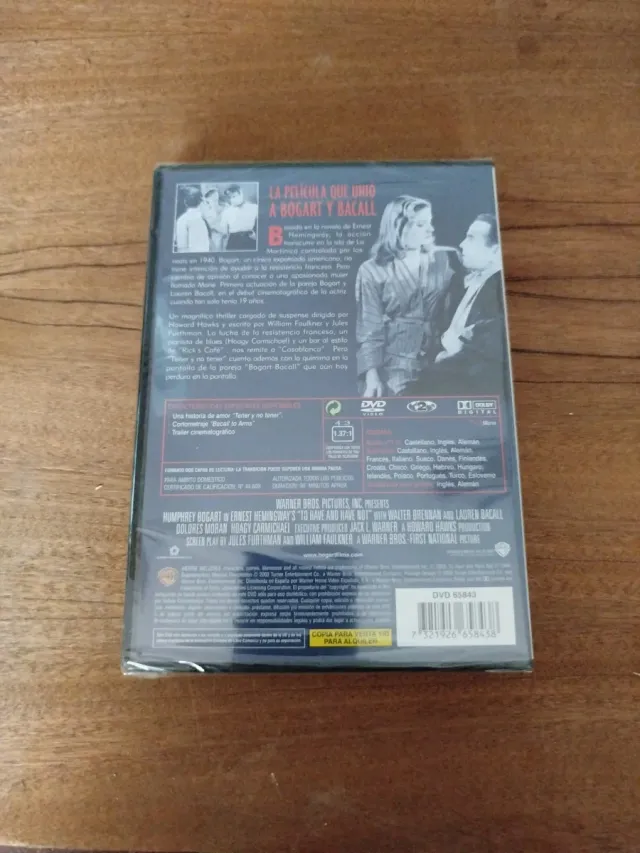 DVD Tener o no tener Humphrey Bogart