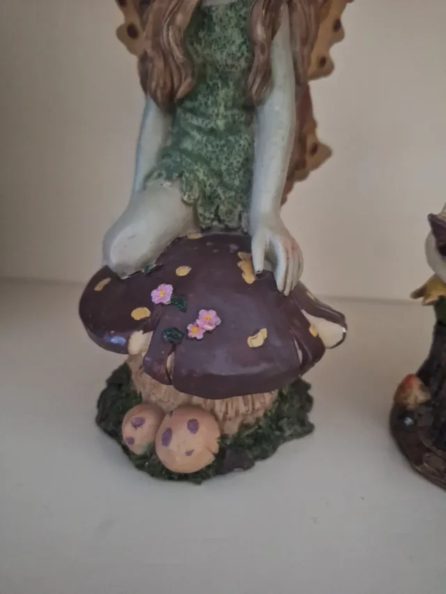 Figuras Hada y Duende Resina