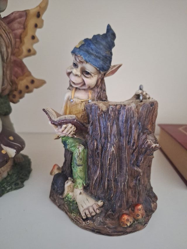 Figuras Hada y Duende Resina