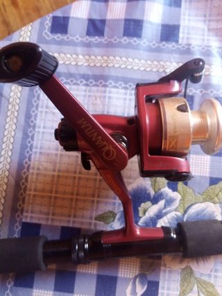 Caña de pescar y carrete