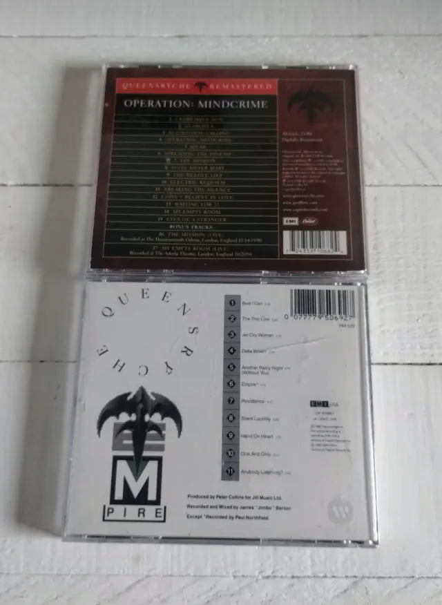 Queensrÿche 2 CDs. Cd Operation Mindcrime + Empire