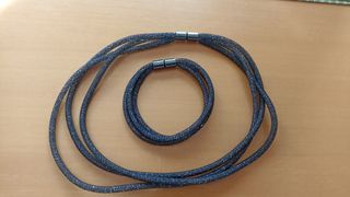Conjunto Collar y Pulsera Cordón Imanes