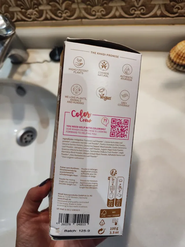 Tinte Khadi Rubio Oscuro Vegetal