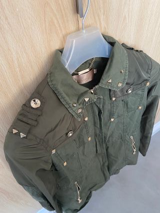 Chaqueta militar Yes Miss mujer verde