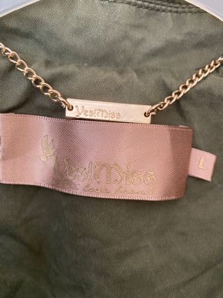 Chaqueta militar Yes Miss mujer verde