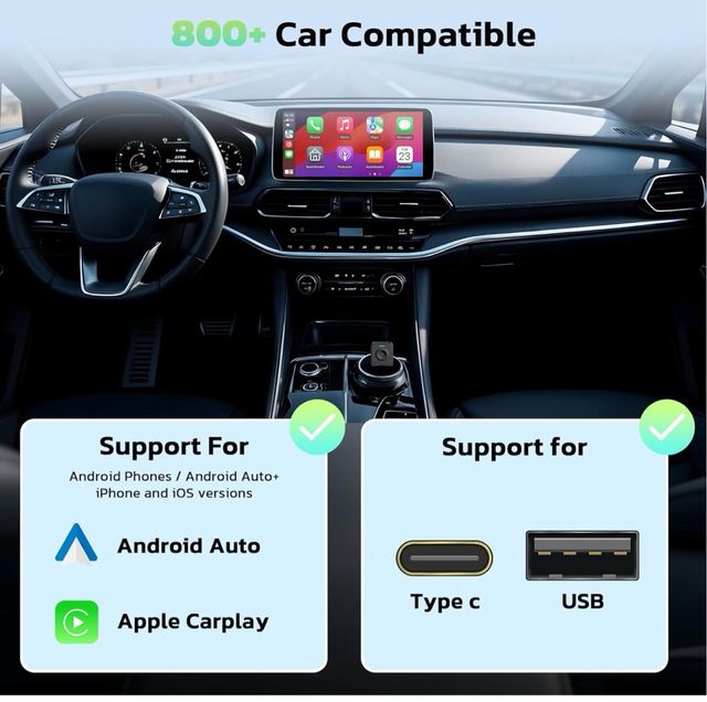 Adaptador Coche CarPlay Amdroid auto