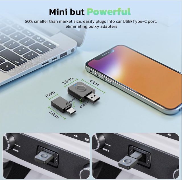 Adaptador Coche CarPlay Amdroid auto