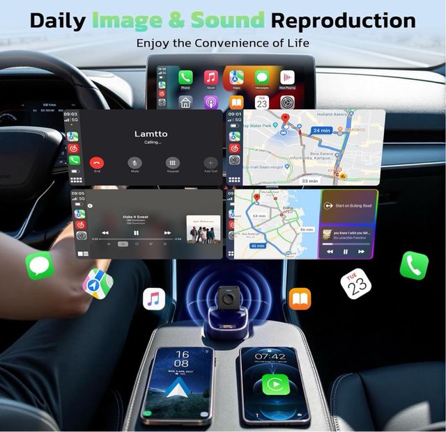 Adaptador Coche CarPlay Amdroid auto