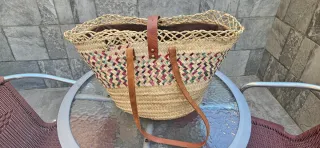 Bolso de rafia para playa