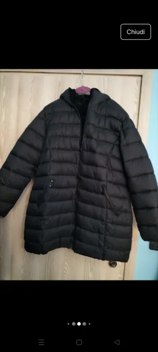 Piumino reversibile ecopelliccia taglia unica