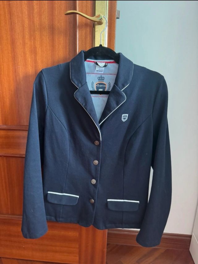 Americana concurso azul marino, talla 38