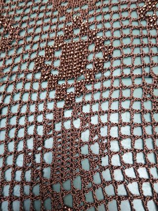 Chal ganchillo con abalorios