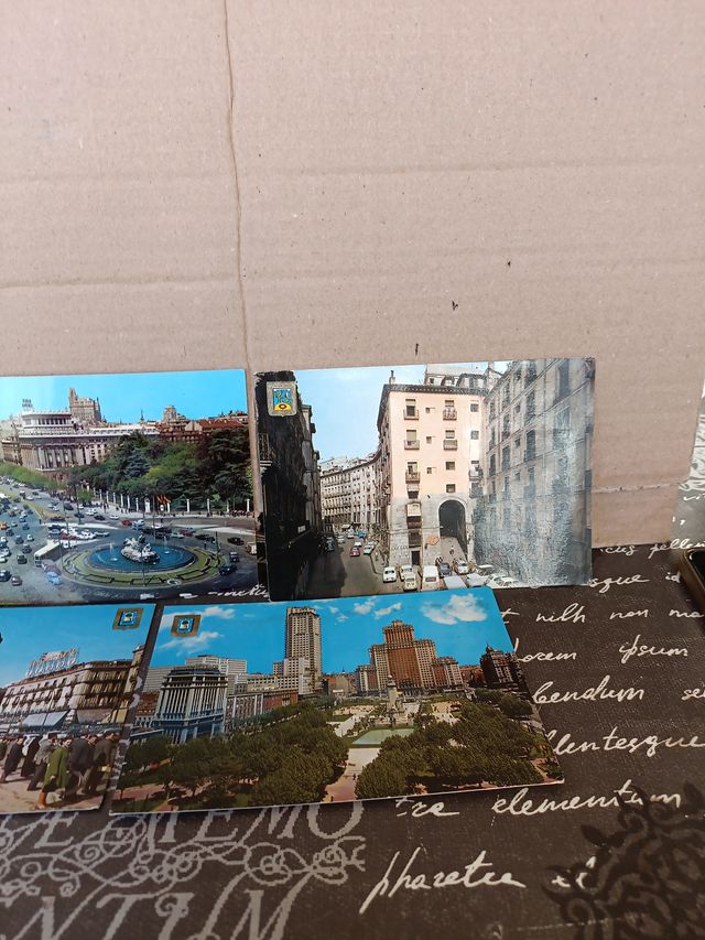 24x Cartoline antiche di Madrid degli anni 60-70-80
