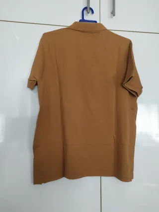 Lote 2 polos algodón marrones talla 4XL