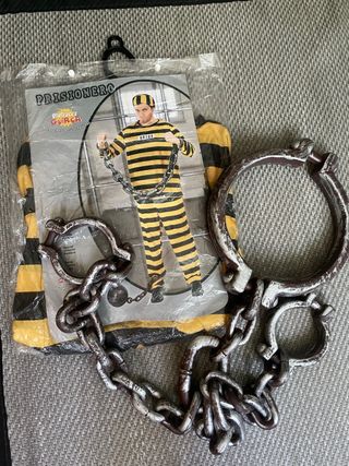 Disfraz Prisionero + Cadenas Talla Única
