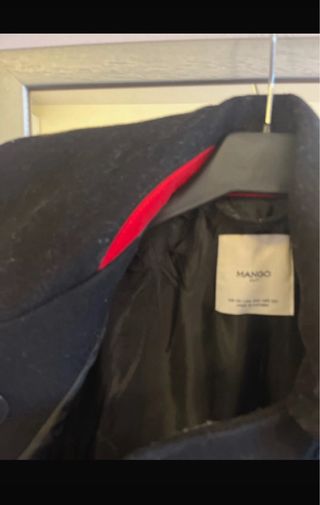 Cappotto lana nero doppio petto