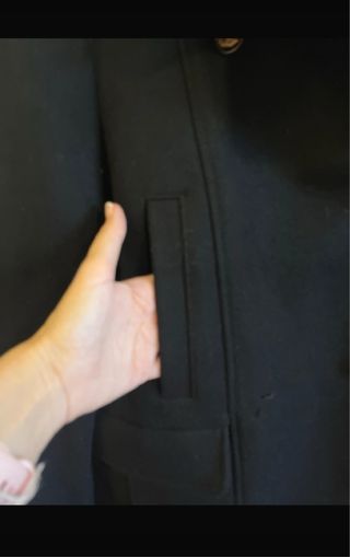 Cappotto lana nero doppio petto