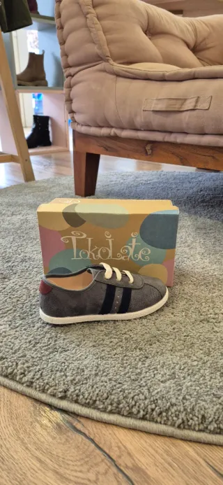 Zapato blucher gris Tokolate