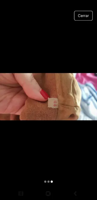 Abrigo de paño beige talla 44