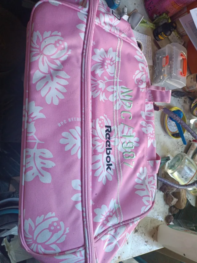 Bolsa de deporte Reebok floral rosa