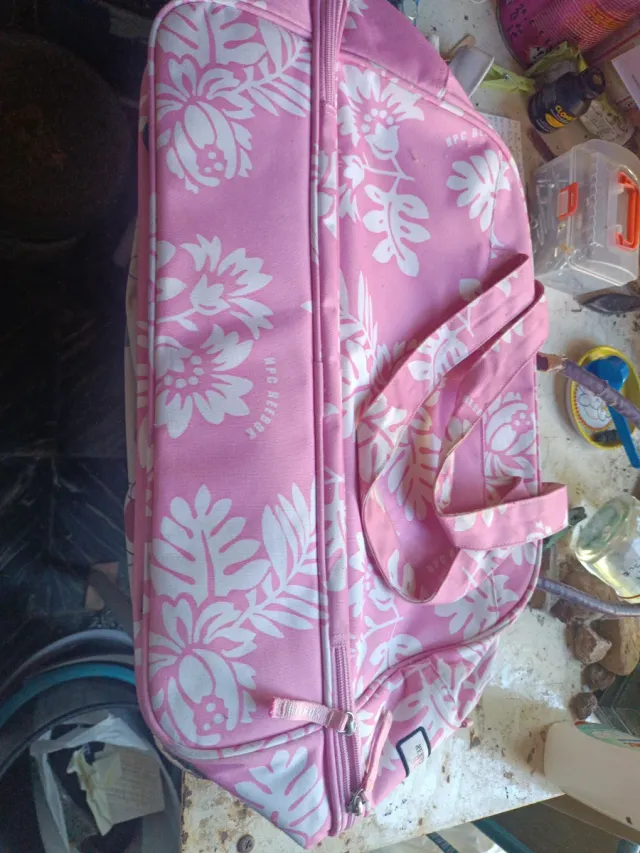 Bolsa de deporte Reebok floral rosa