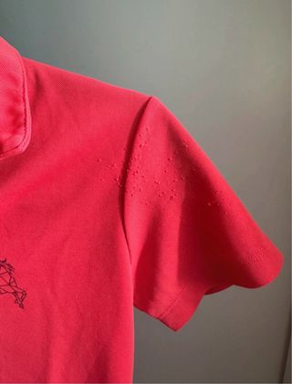 Polo equitación rosa fosforito, 14 años