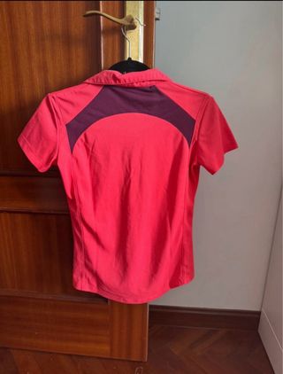 Polo equitación rosa fosforito, 14 años