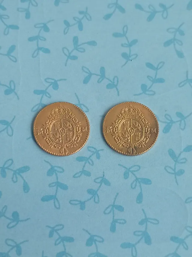 (x2) 1/2 Escudos Carlos III 1788 (M)