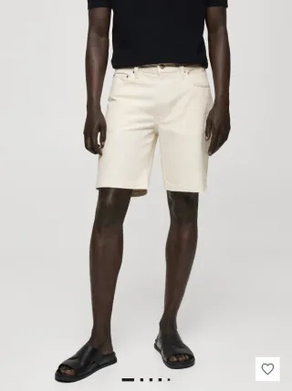 Bermuda vaquera R/F Blanco Roto