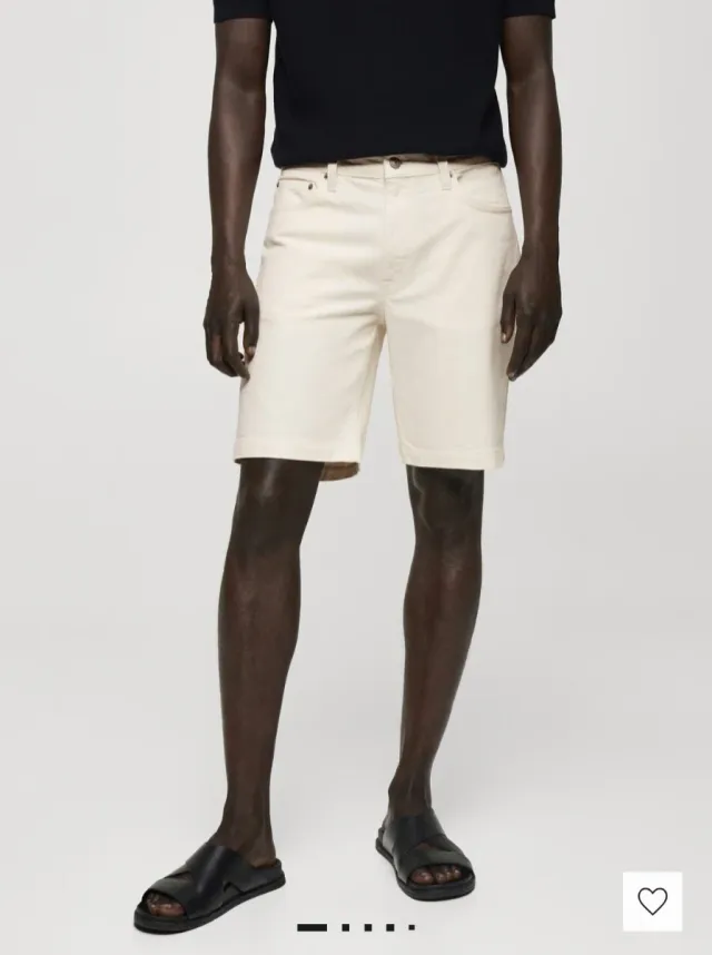 Bermuda vaquera R/F Blanco Roto