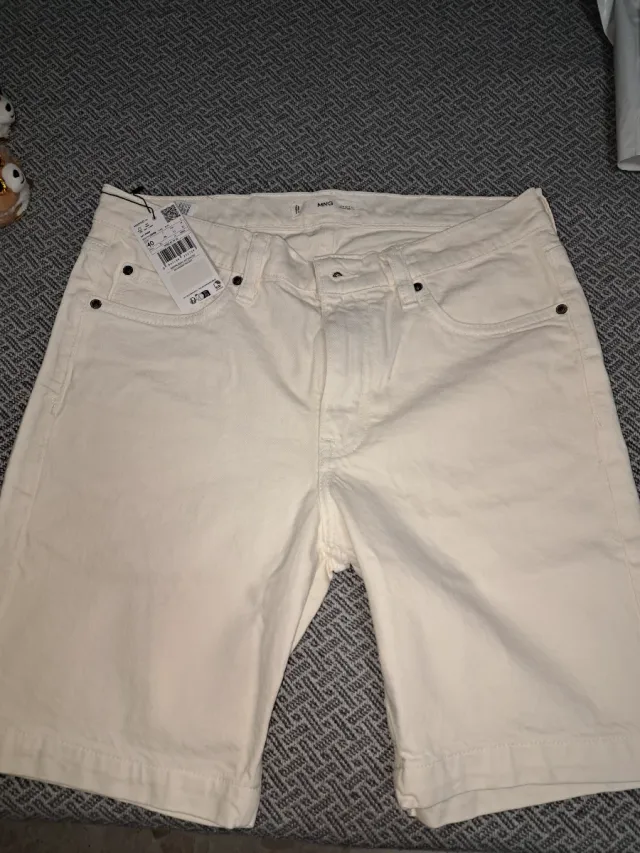 Bermuda vaquera R/F Blanco Roto