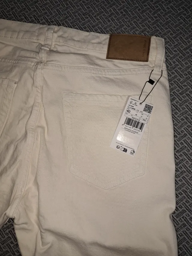 Bermuda vaquera R/F Blanco Roto