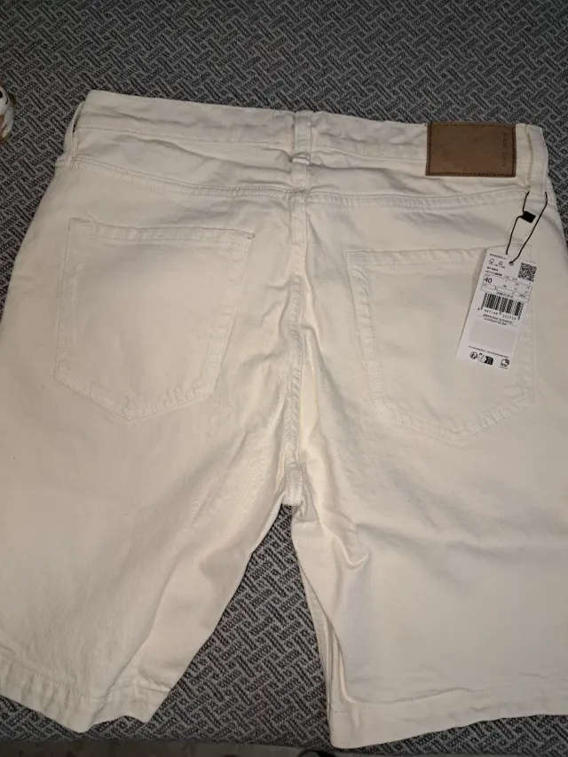 Bermuda vaquera R/F Blanco Roto