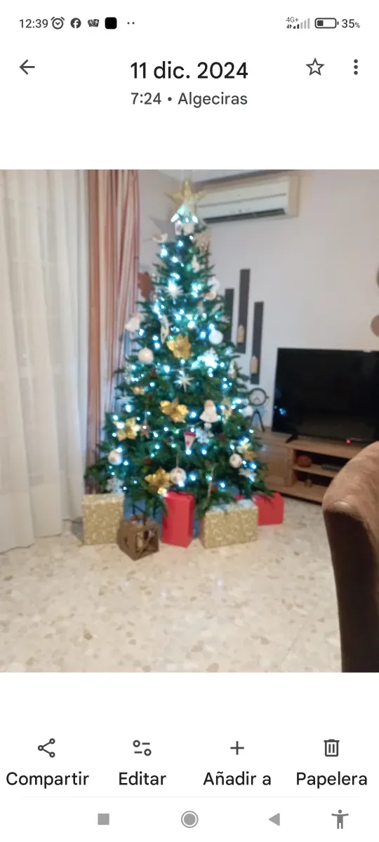 Árbol de Navidad 2,10m Nuevo