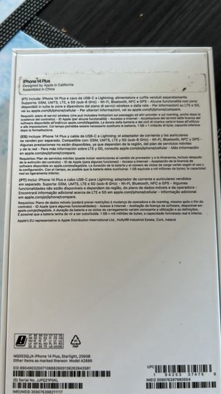 iPhone 14 Plus 256 GB Bianco