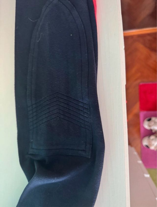 Pantalón de montar unisex azul y rosa, 14 años