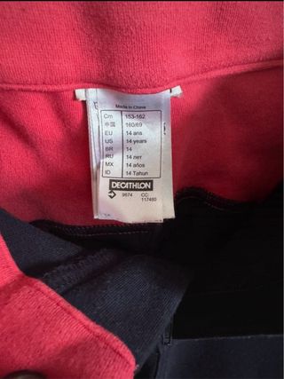 Pantalón de montar unisex azul y rosa, 14 años