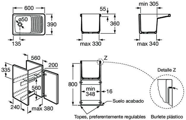 Roca, Henares, Mobili per lavanderia, A856897806
