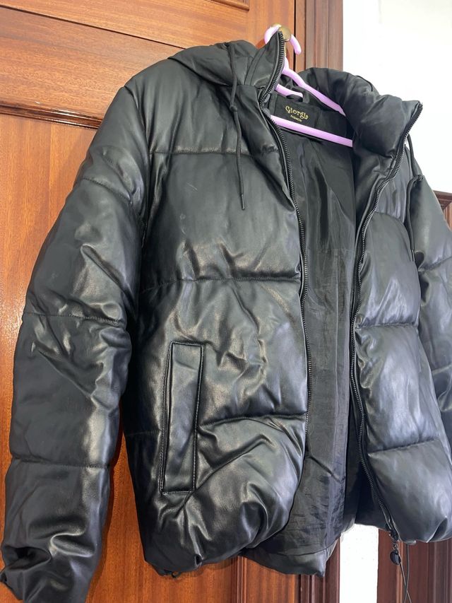 Cappotto trapuntato nero Giorgio