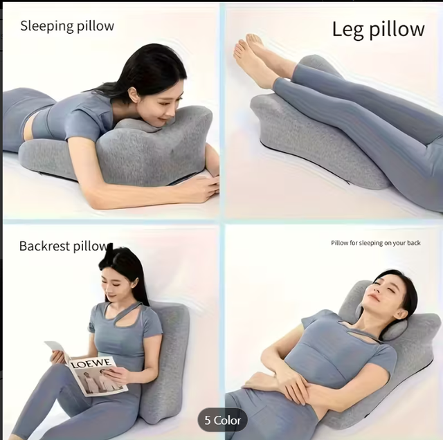 Almohada multifuncional gris