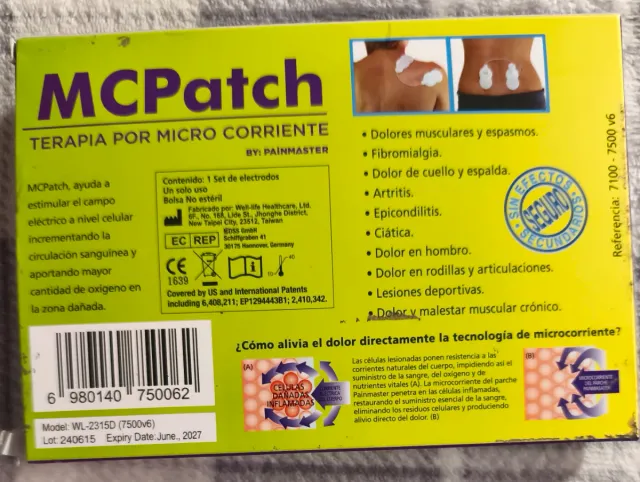 MCPATCH Terapia contra el dolor