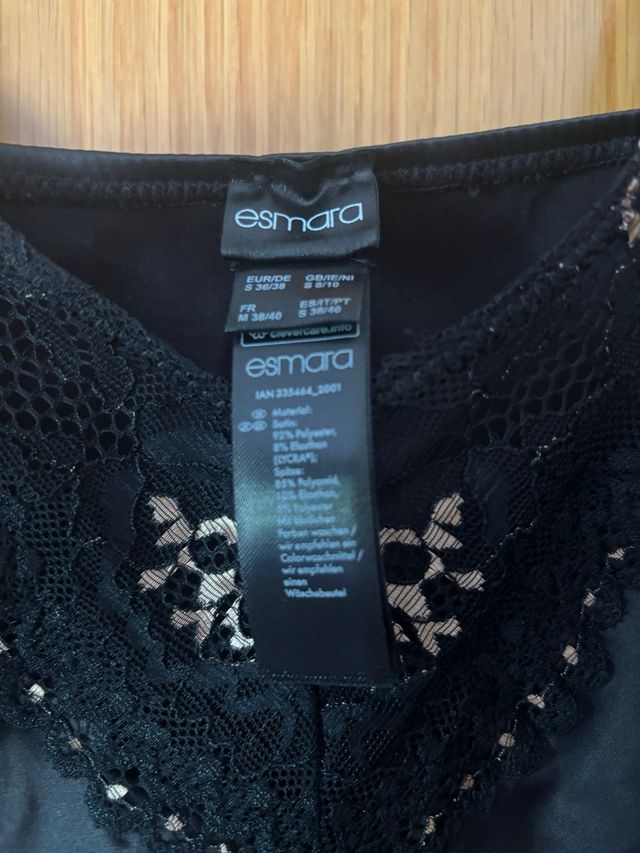 Camisón/Picardías Esprit Negro