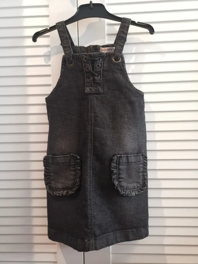 Lote niña 3-4 años: Chaqueta y Peto denim