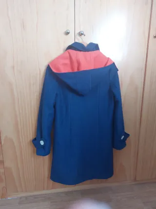 Abrigo Kling azul y rojo mujer