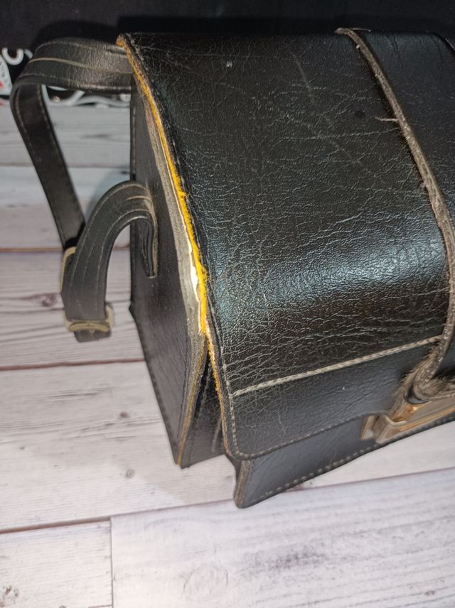 Bolsa Cámara Cuero Alemania Occidental Años 60