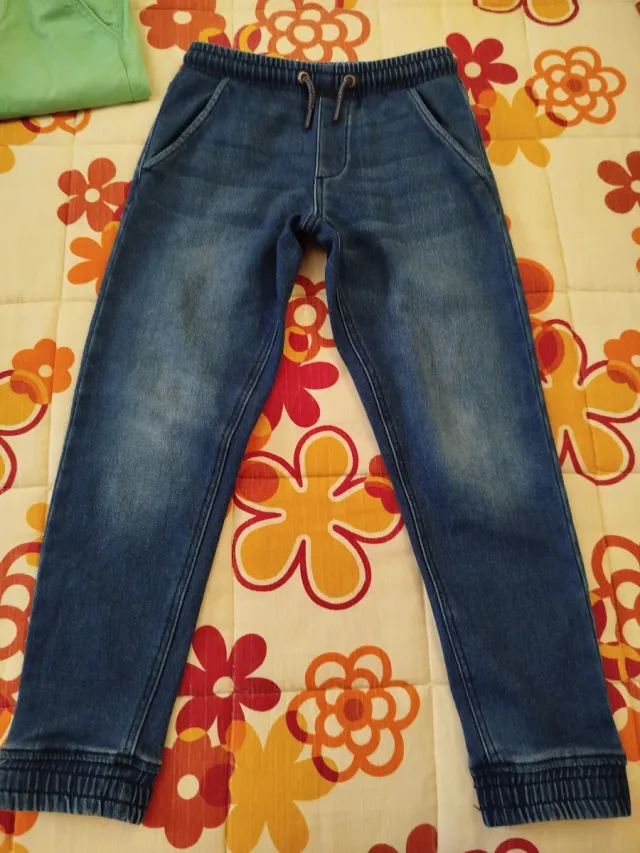 Pantalón vaquero invierno interior algodón 10-11