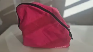 Patines infantiles rosas y morados mas bolsa