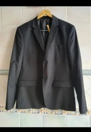 Traje negro hombre