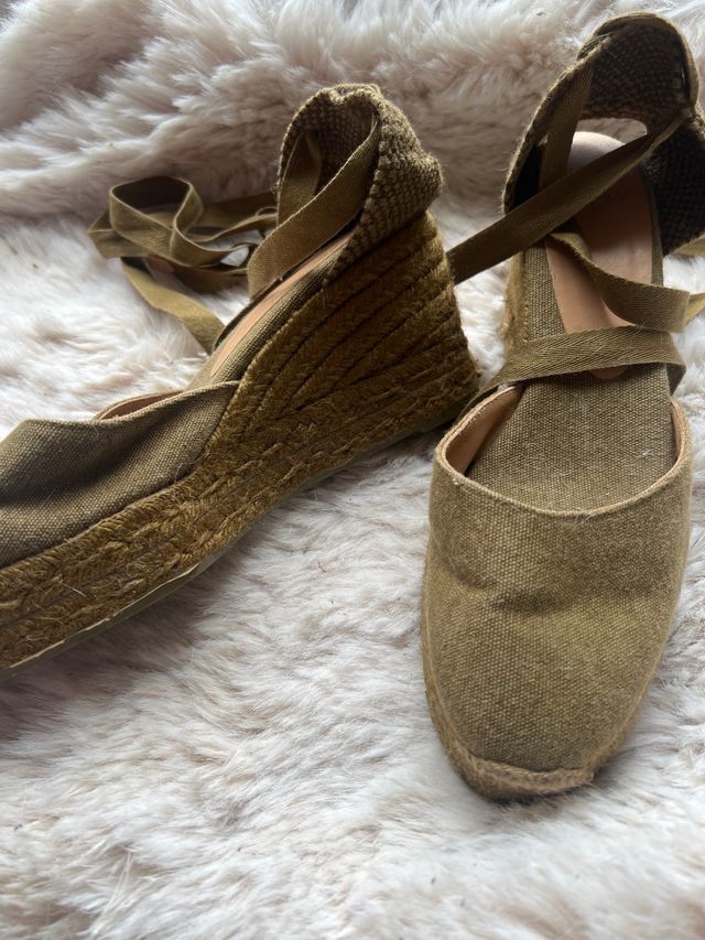 Castañer Cuña Verde Talla 40